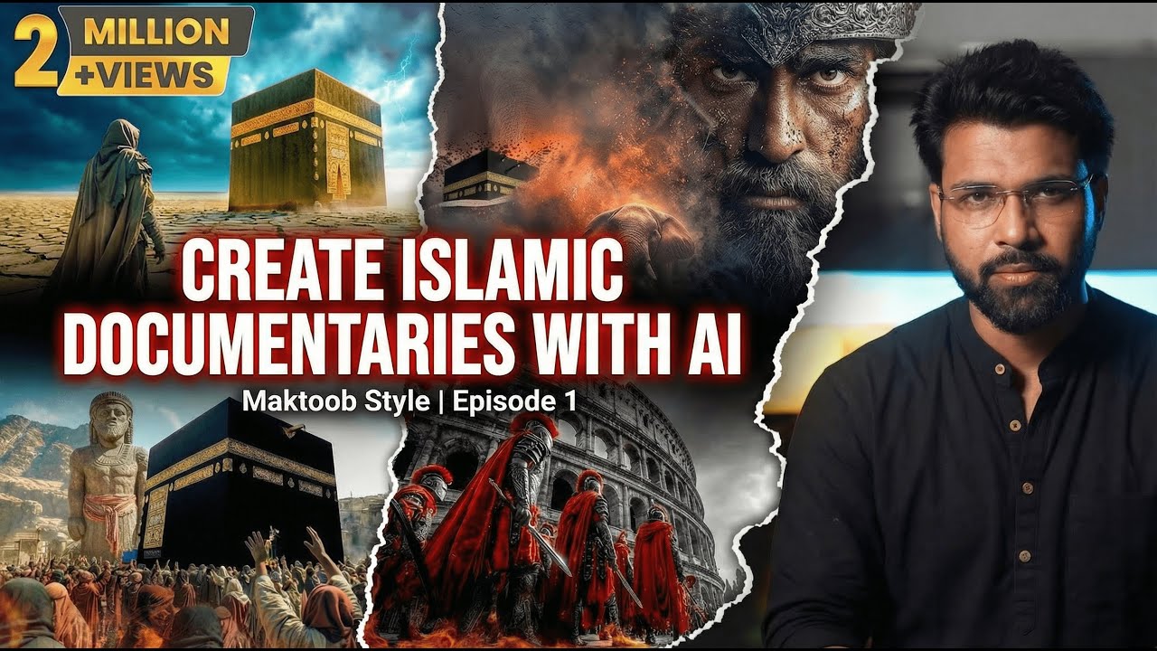 Make Islamic Documentary Like Really Maktoob Using AI (Complete Faceless YouTube Course)