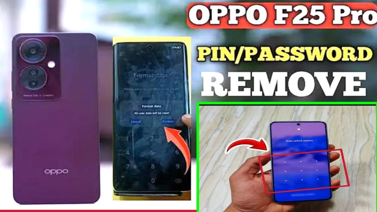 oppo f25 pro 5g ka pattern lock kaise tode / oppo f25 pro 5g ka hard reset