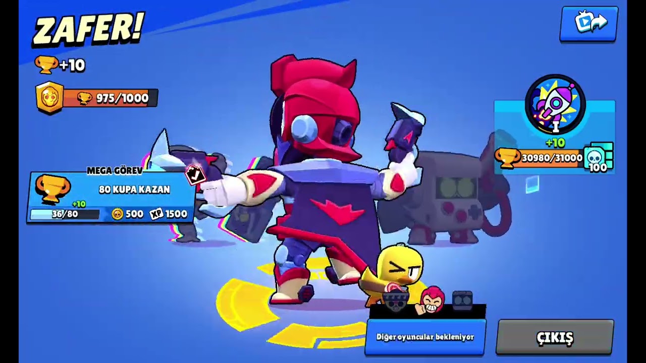 Brawl stars colt 1000 kupa yaptım