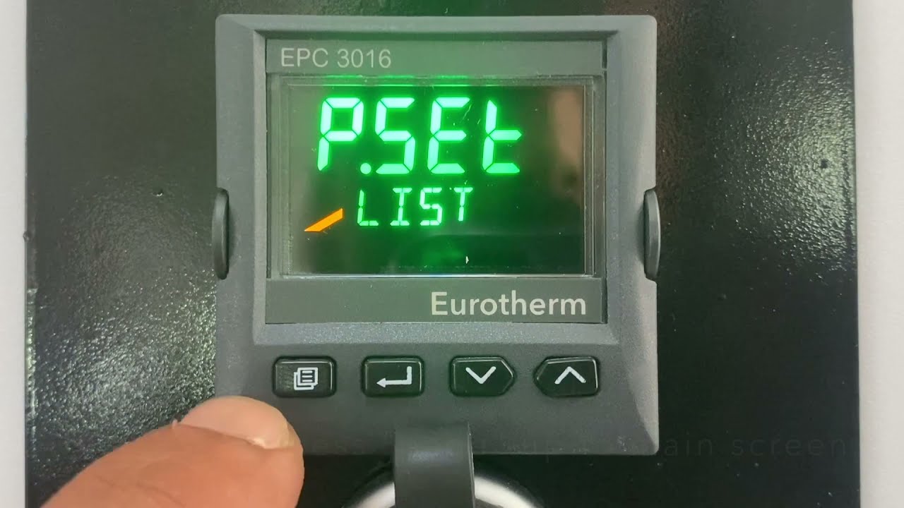 Eurotherm 3016 Temperature Controller: Running, Holding, and Resetting a Program
