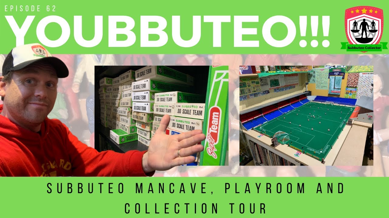 Tour of my Subbuteo Room Collection - Visit my Playroom / Man cave with Youbbuteo