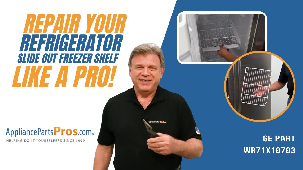 How To Replace: GE Refrigerator Slide Out Freezer Shelf WR71X10703