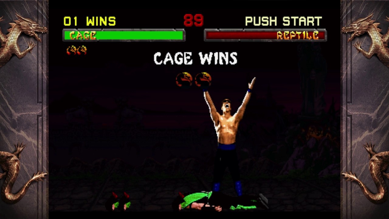 Johnny Cage 3 Head uppercut MKII fatality glitch tutorial