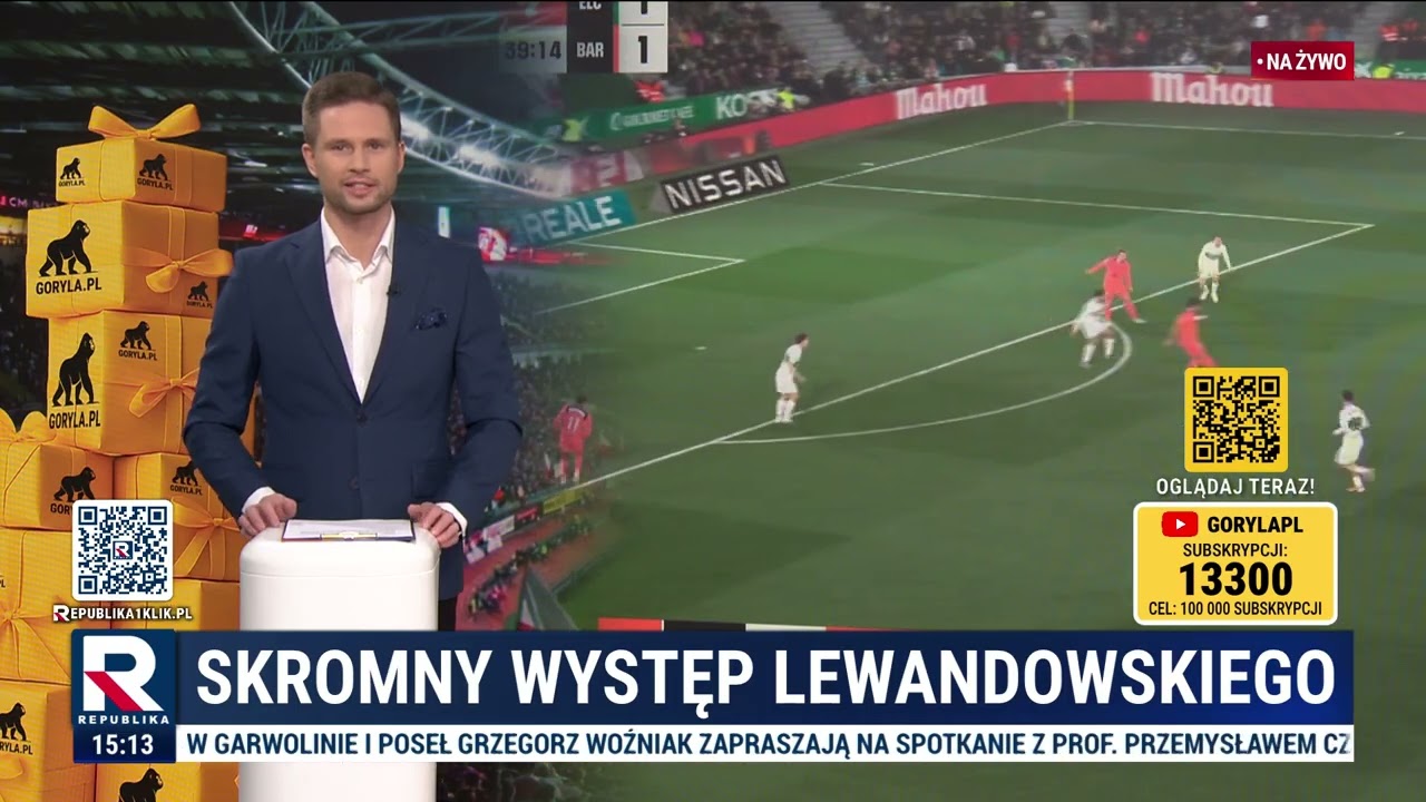 Skromny występ Lewandowskiego | Rafał Kasprzak | Klub Sportowy