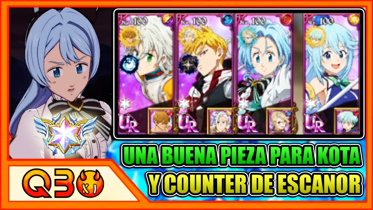 UN EQUIPO ENTERO PARA HACERLE COUNTER (Solo y únicamente, literalmente) A ESCANOR | 7DS: Grand Cross