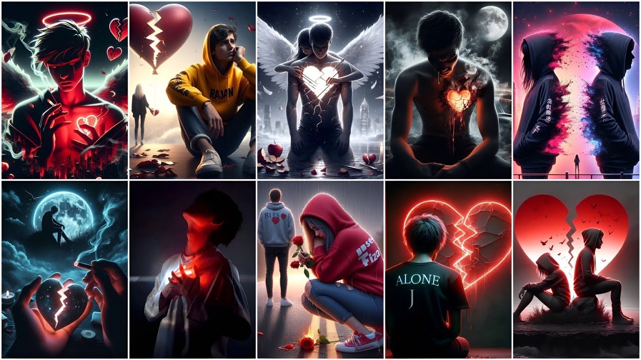 Breakup dp photo | broken heart dp | Breakup dp photos/images/pics | Heart break images