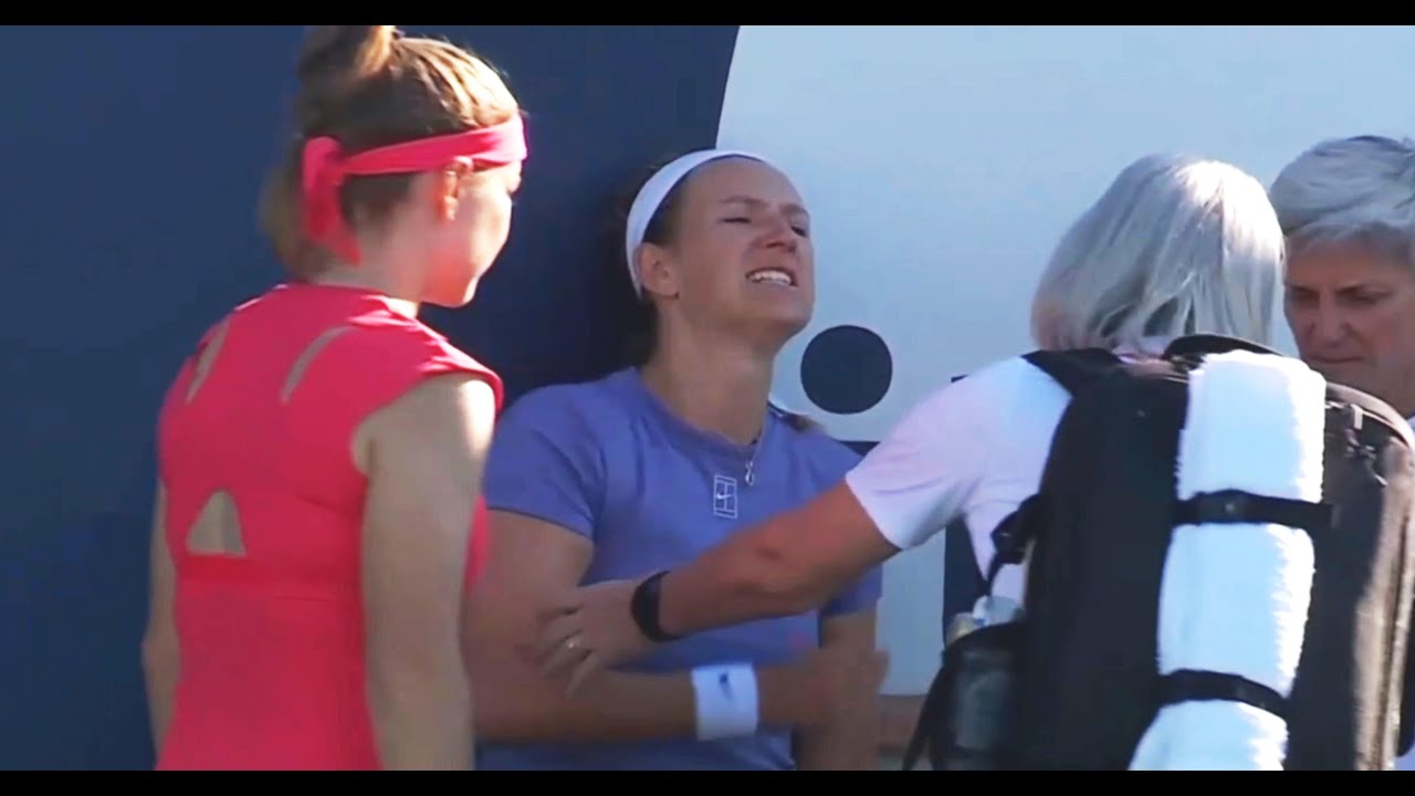 AZARENKA CRIES OUT IN PAIN AS MUCHOVÁ RUSHES TO CONSOLE HER | MIAMI OPEN R64 MARCH 21, 2025