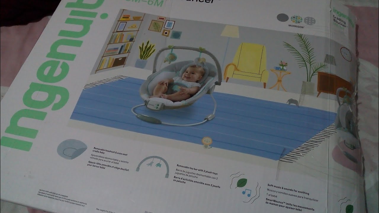 Распаковка детского шезлонга-качалки для детей от 0 до 6 месяцев | Ingenuity | Марлон Кристиано Д...
