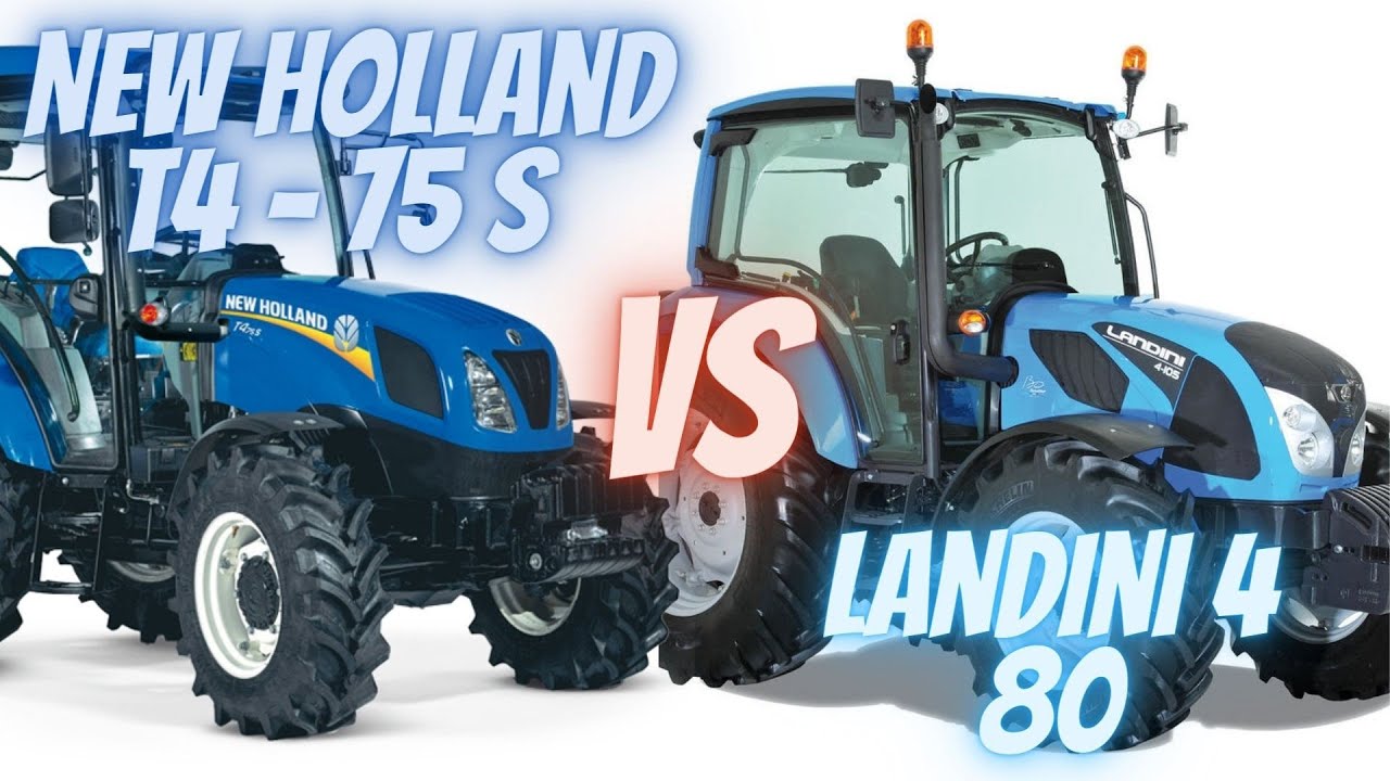 NEW HOLLAND T4  - 75 S  VS LANDINI 4  80 #top #tractor #newholland #landini