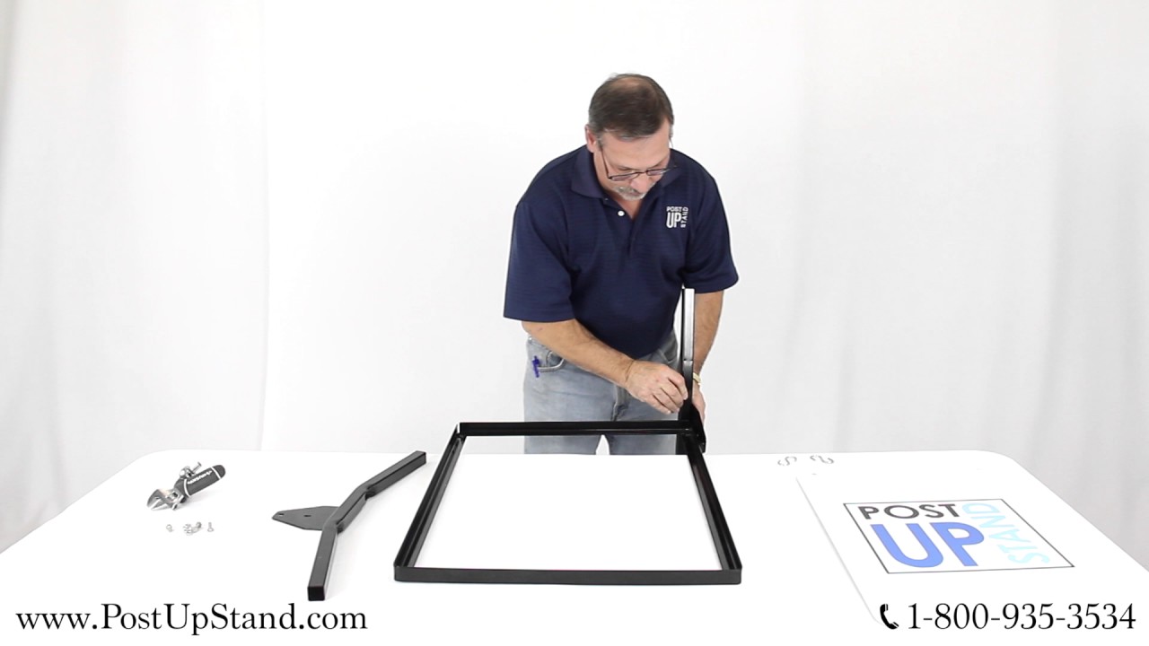Post-Up Stand How To: Sidewalk Swinging Sign Stand