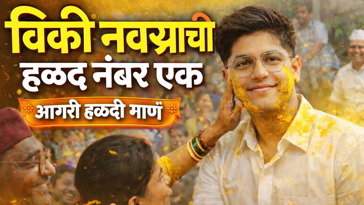 विकी नवऱ्याची हळद नंबर १ | आगरी हळदी गाणं | Koproli Wedding 2026 | #haldi #haldisongs #viral #agri 