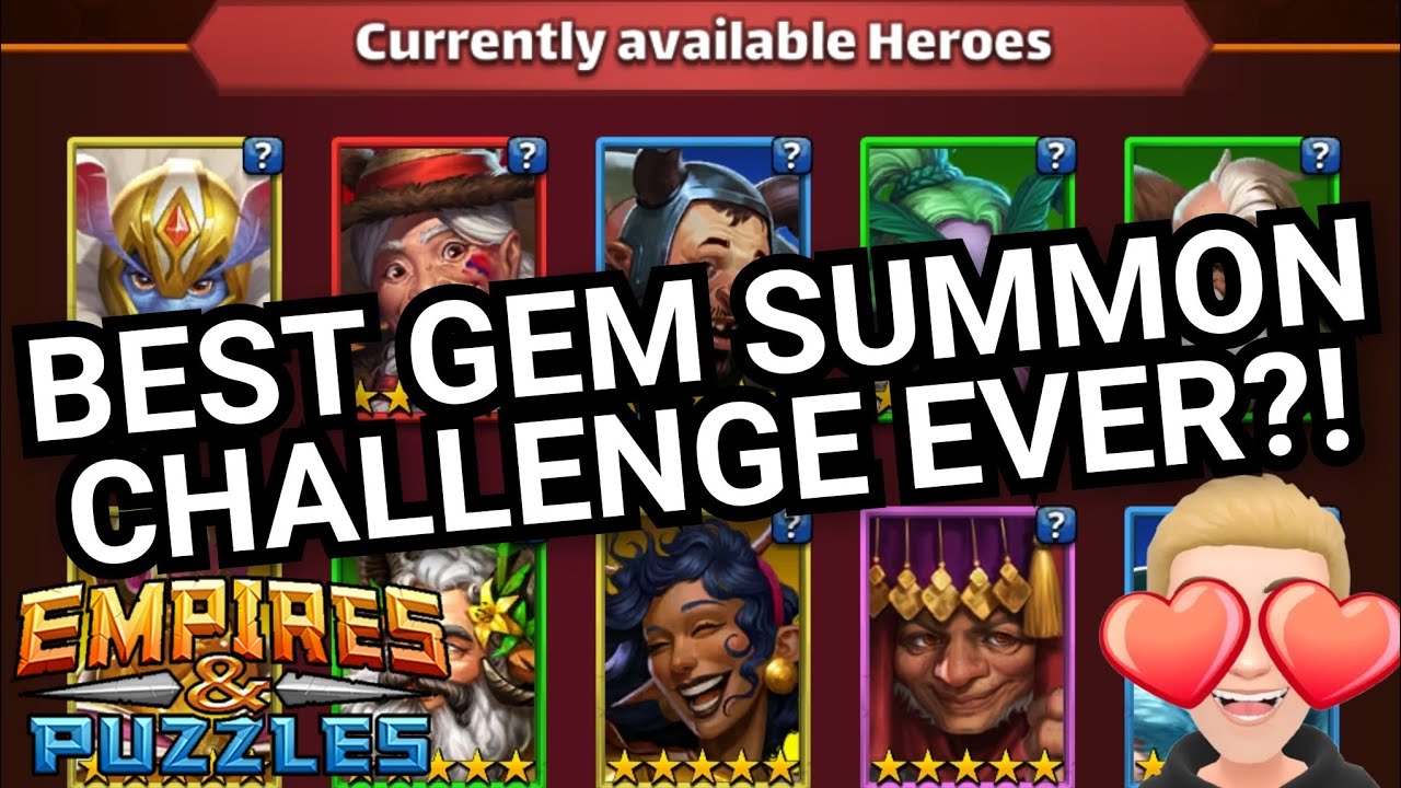 GUARANTEED 5* HERO! Best Gem Summon Challenge Ever?! Bearnadette, Furgeant + MORE! Empires & Puzzles