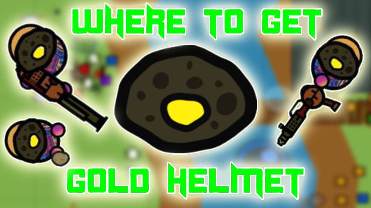 WHERE to GET the GOLD HELMET in Surviv.io! | *RARE* Potato Helmet | Surviv.io