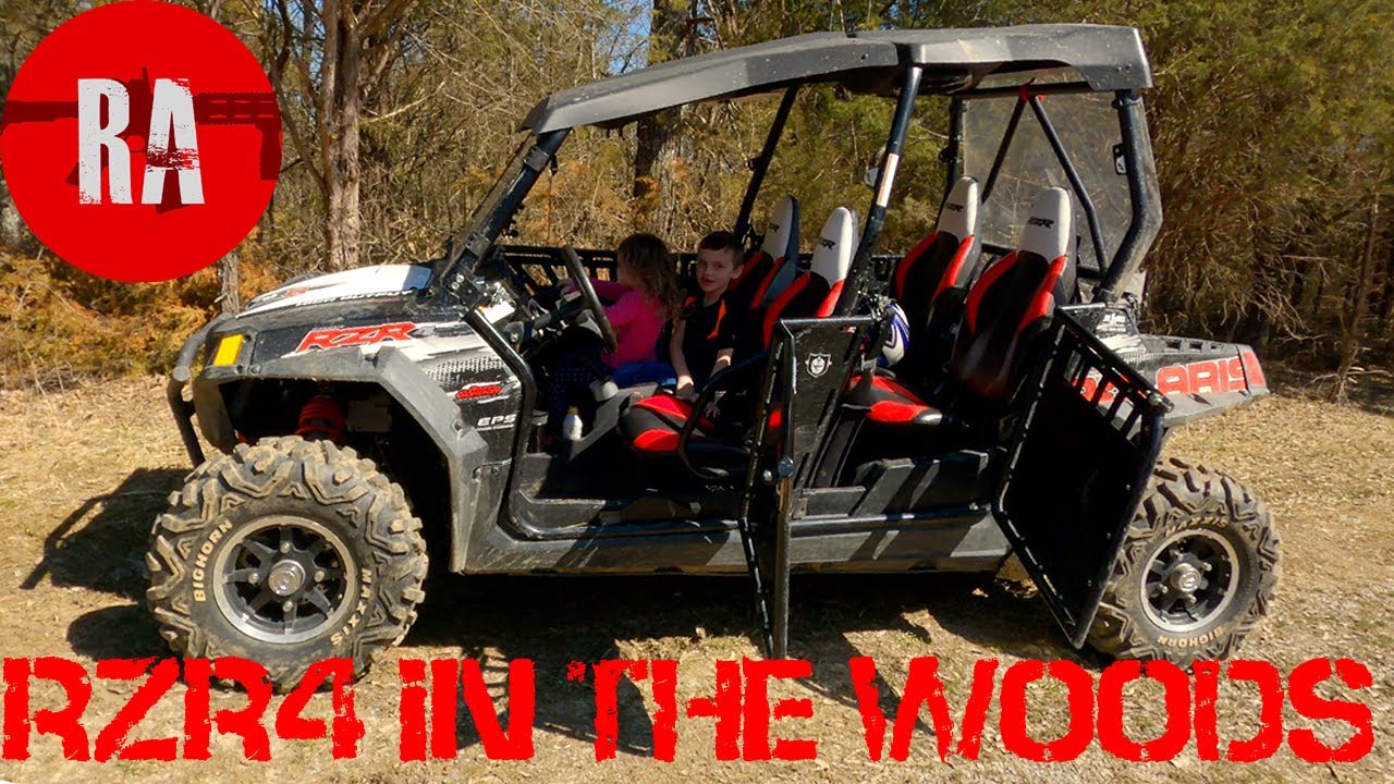 Is the Polaris RZR 4 seater too big for dense woods riding? I'll show you why it's not! 4K