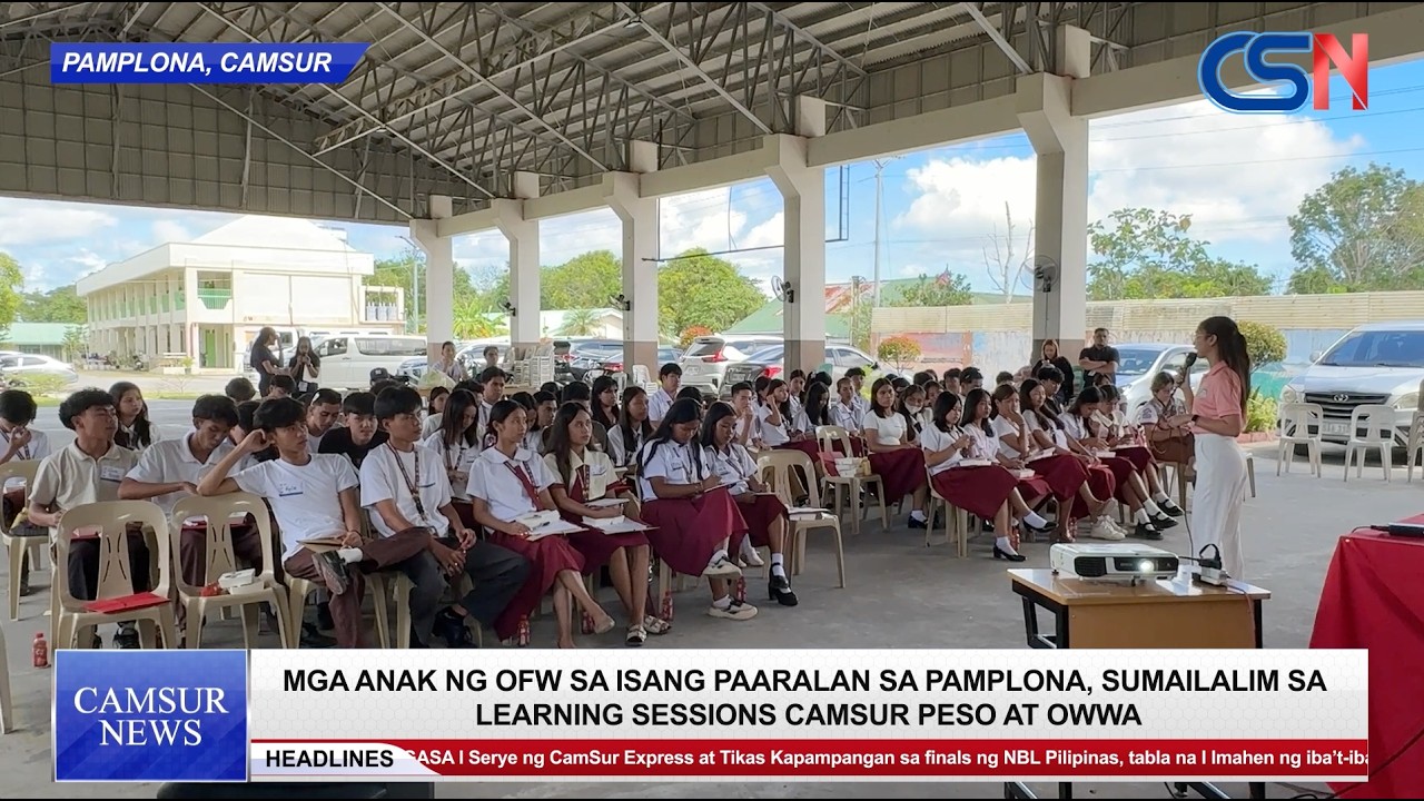 Mga anak ng OFW sa isang paaralan sa Pamplona, sumailalim sa learning sessions CamSur PESO at OWWA