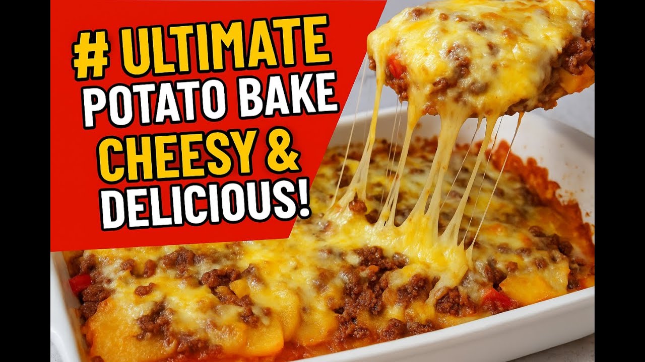 Ultimate Cheesy Baked Potatoes with Ground Beef & Peppers ✅