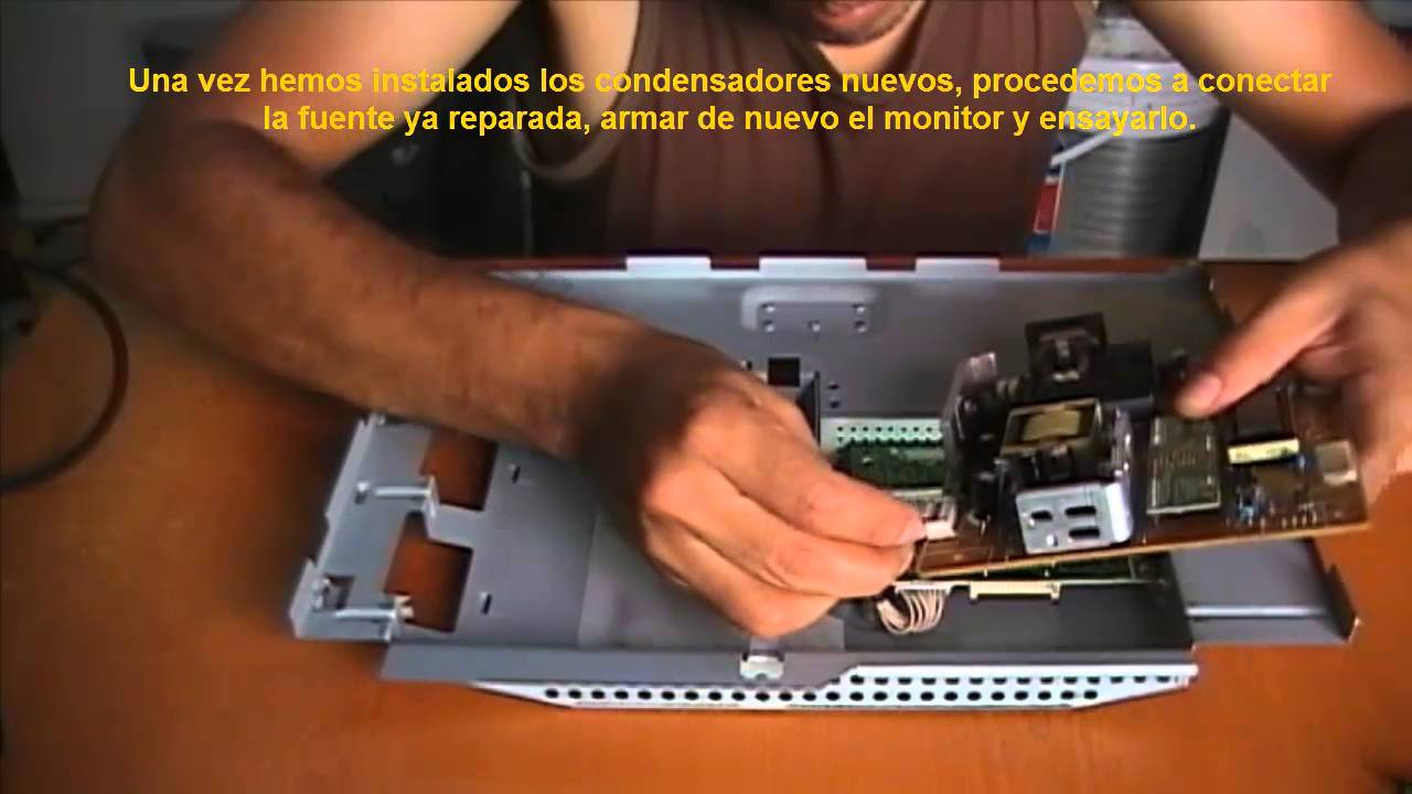 Como reparar monitor LCD Samsung 740N enciende boton led pero no da imagen