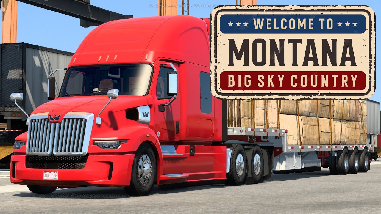 New Western Star 57X | Montana DLC Early Access Gameplay | 1.45 American Truck Simulator