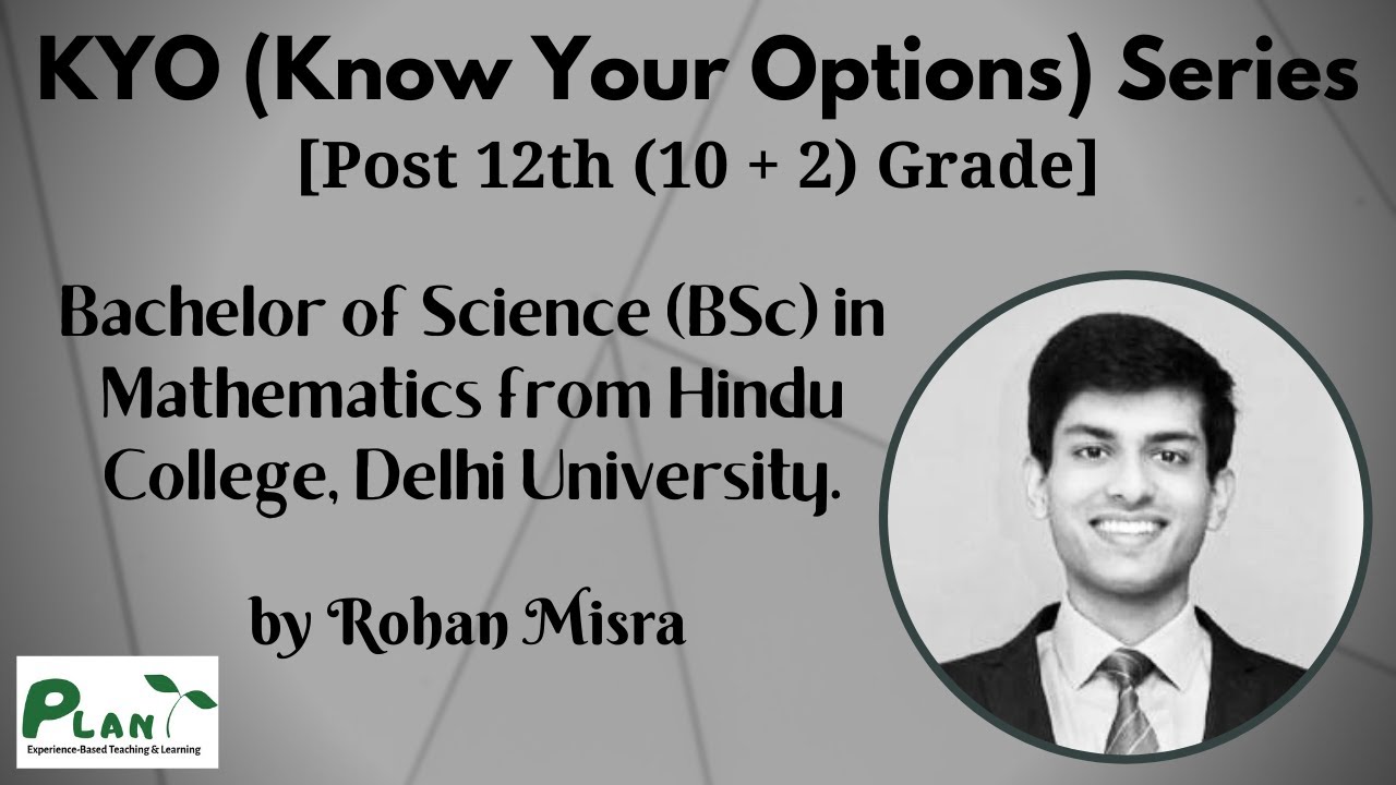 Pursuing a BSc in Mathematics from Hindu College DU