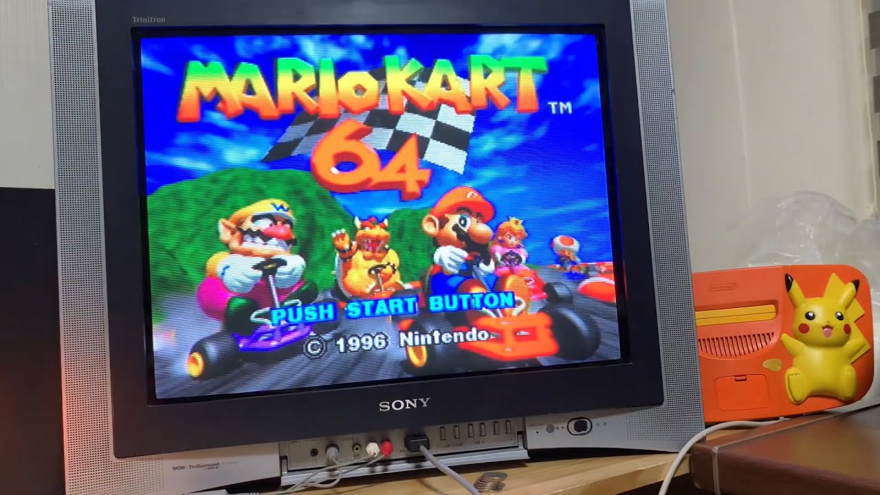 Mario Kart64/Nintendo64/Sony Trinitron TV(CRT TV)