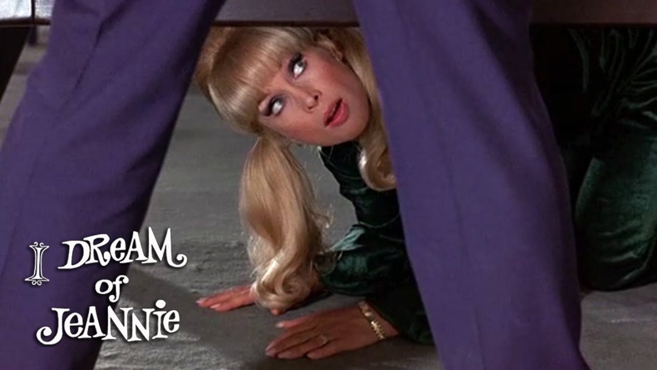 Jeannie's Mischief Under The Table | I Dream Of Jeannie