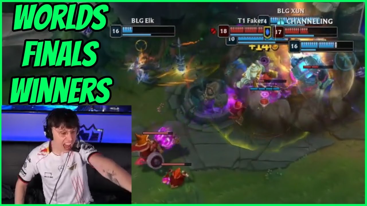 CAEDREL REACTS TO ENDING OF WORLD FINALS - T1 VS BLG