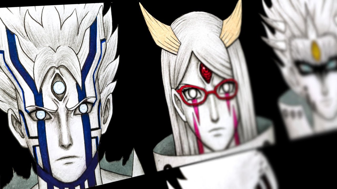 Drawing New Team 7 become Pure Otsutsuki - Fanart , Anime Boruto - Naruto Next Generations