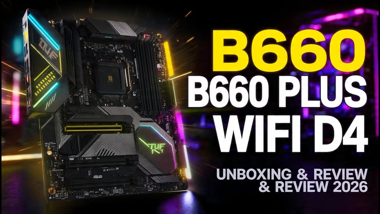 ASUS TUF GAMING B660 PLUS WIFI D4 UNBOXING AND REVIEW