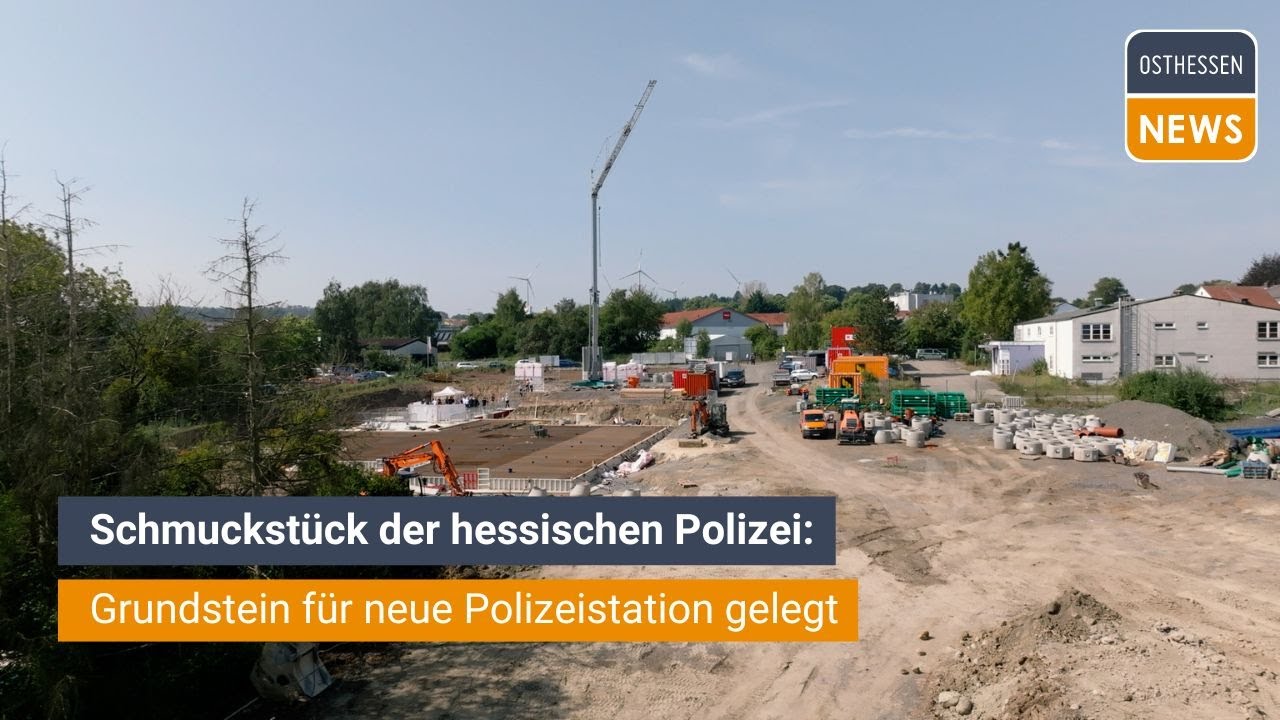 ALSFELD: Schmuckstück der hessischen Polizei - Grundstein für neue Polizeistation gelegt