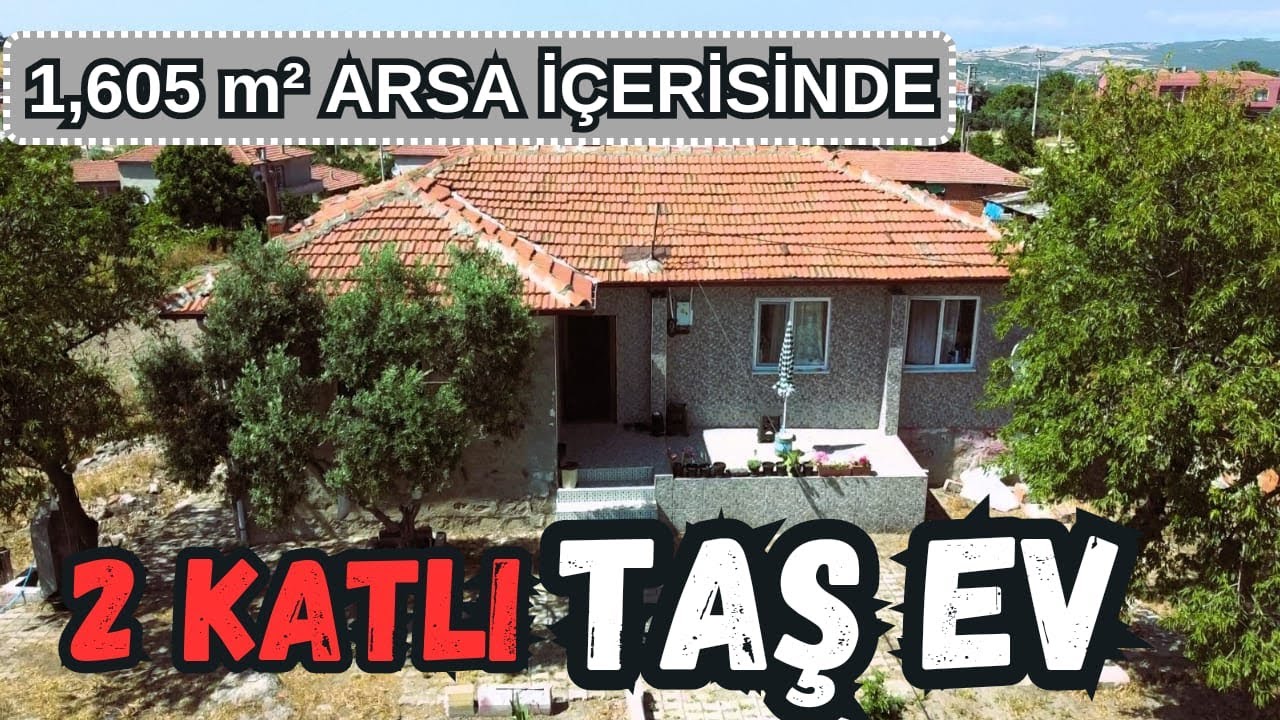402.  İKİ KATLI TAŞ EV / 1,605 M2 ARSA İÇERİSİNDE
