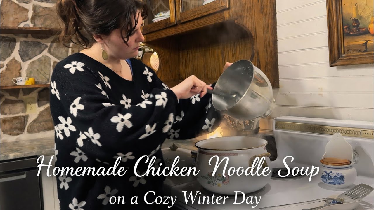 Homemade Chicken Noodle Soup for Sick Kids | Comfort, Care & Cozy Motherhood Moments ASMR
