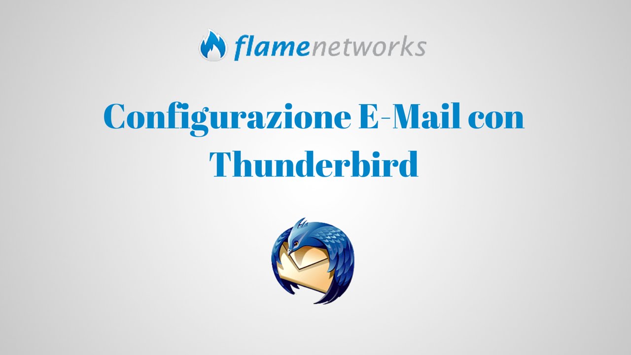 Configurazione e-mail con Thunderbird