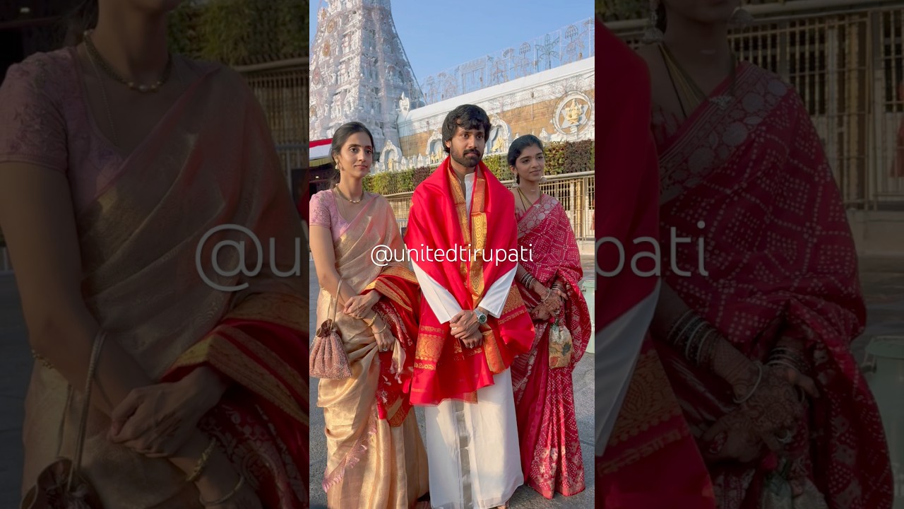 Jr NTR Wife Pranathi & Narne Nithin visited Tirumala 