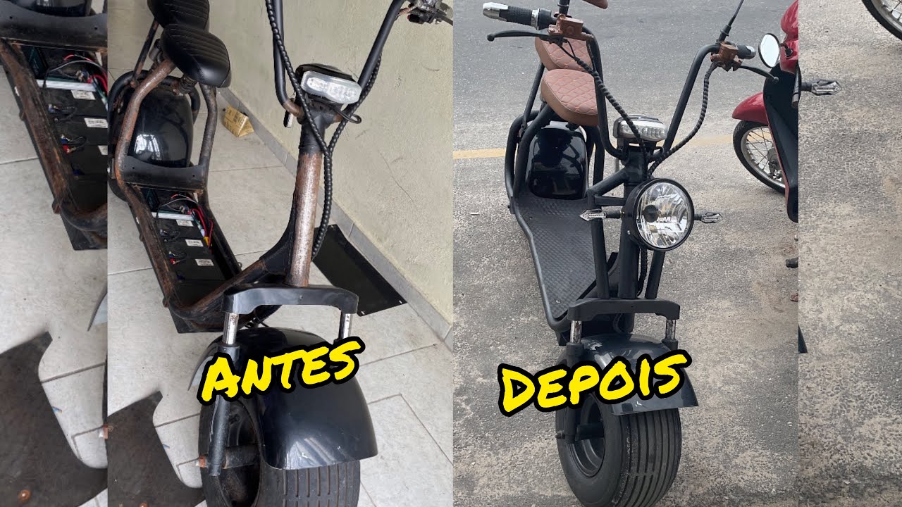 SCOOTER ELÉTRICA 1.500w - PERSONALIZAÇÃO (FAROL,SETA,BUSINA,PINTURA)FICOU MAIS RAPIDA!!!