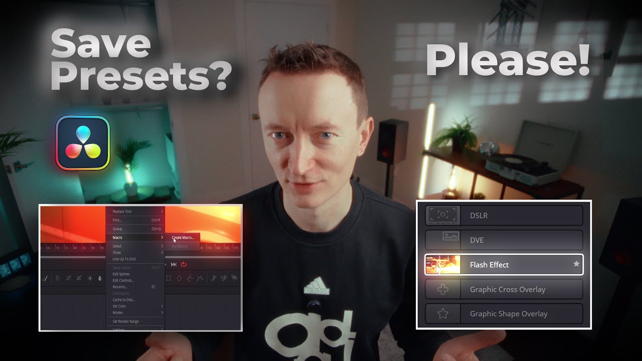 Save Custom Presets in Davinci Resolve