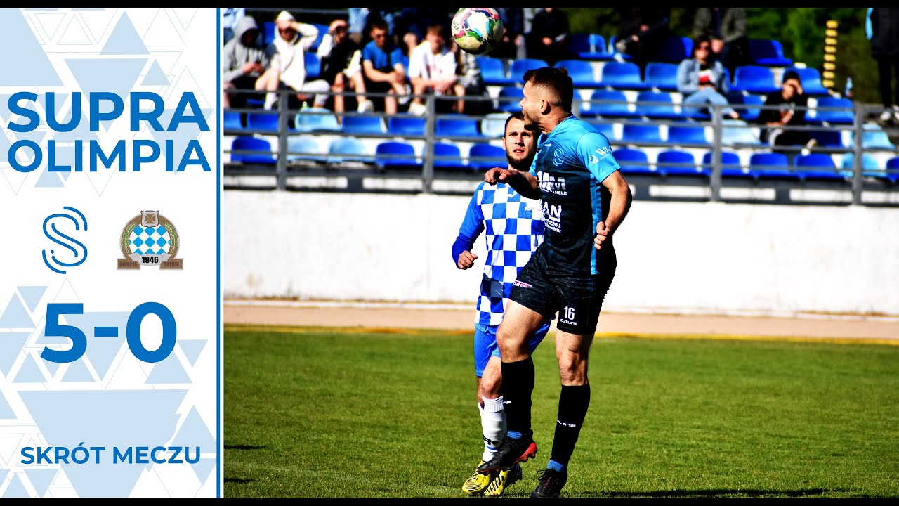 Supra Kwidzyn - Olimpia Sztum - Skrót spotkania 32 kolejki.