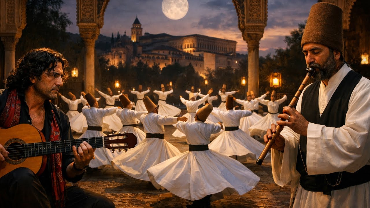The Call You Feel Is Real | Spanish Guitar & Ney | Healing Sufi Music | Rumi Inspired | 1 Hour