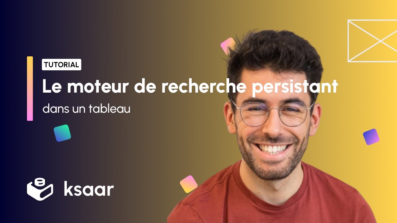 Le moteur de recherche persistant - Ksaar no code
