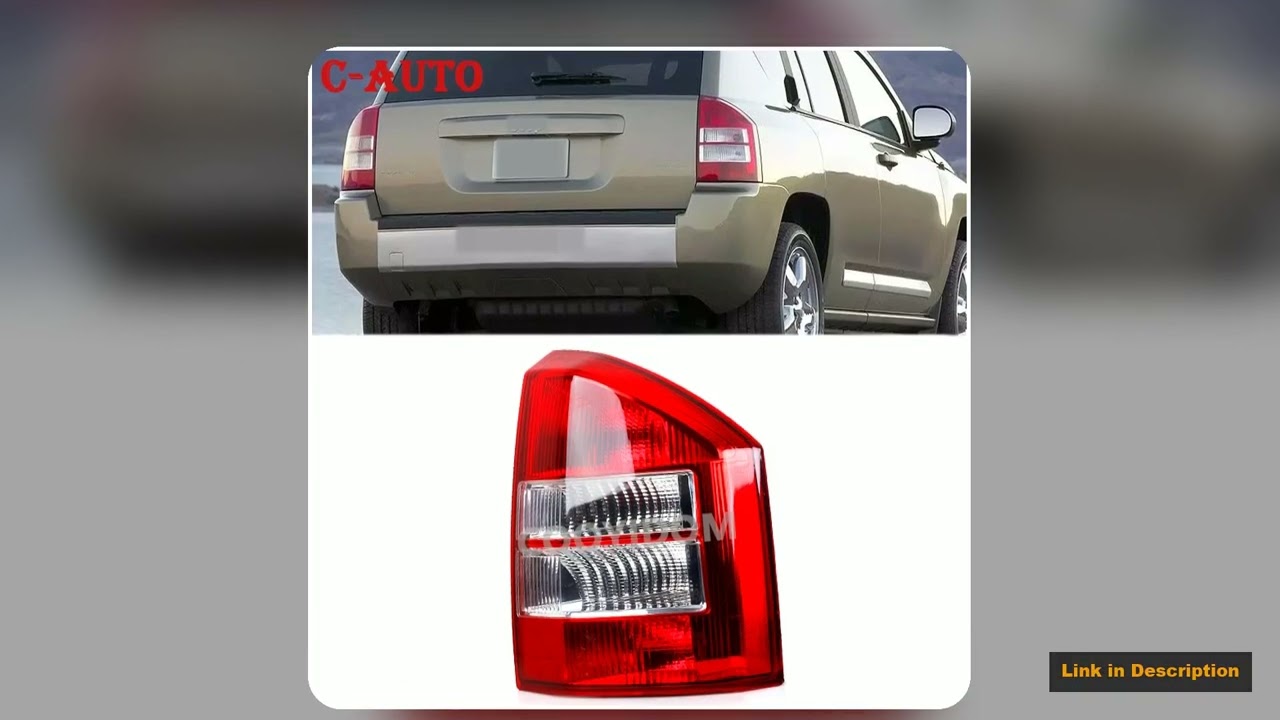 Left Right Rear Tail Light Fog Turn Signal Brake Lamp Shade Without Bulb For Jeep Compass 20072010