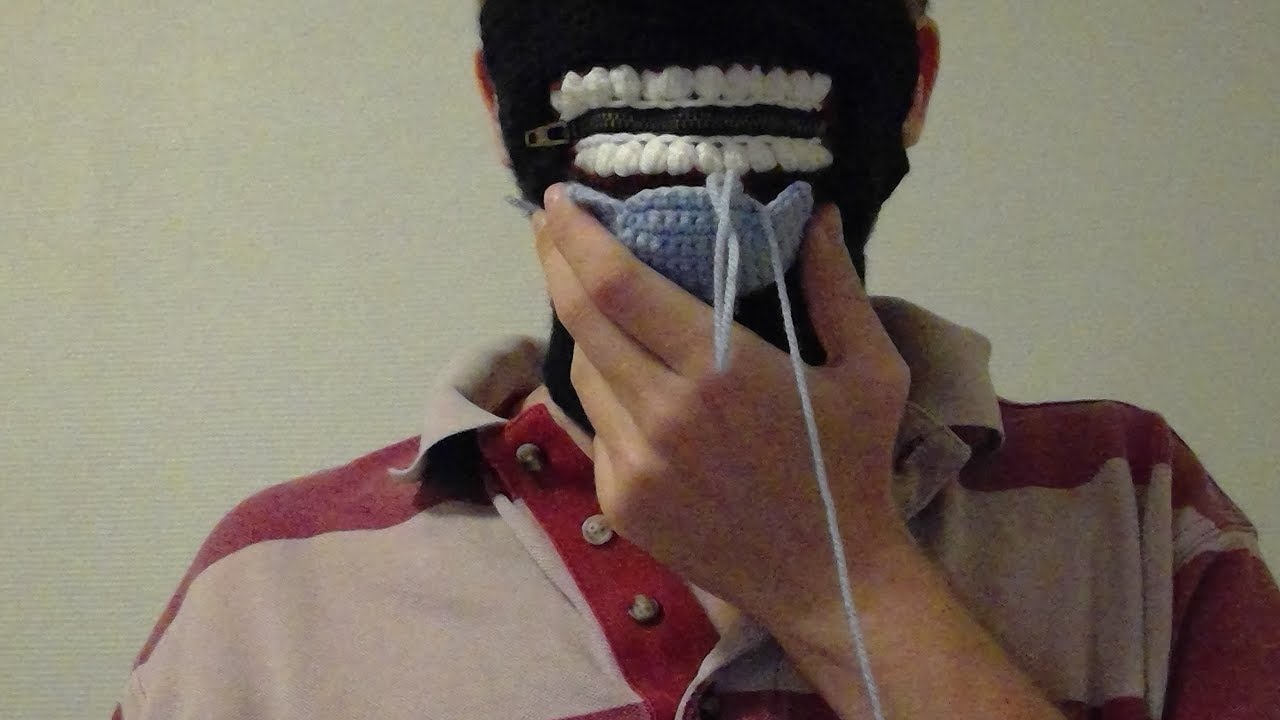 Tokyo Ghoul Zipper Mask Crochet part 2.5 Update (how to round the shin tutorial)