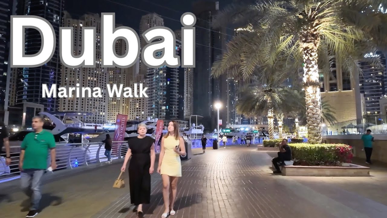 Dubai [4K] Dubai Marina Amazing Walking Tour 🇦🇪 