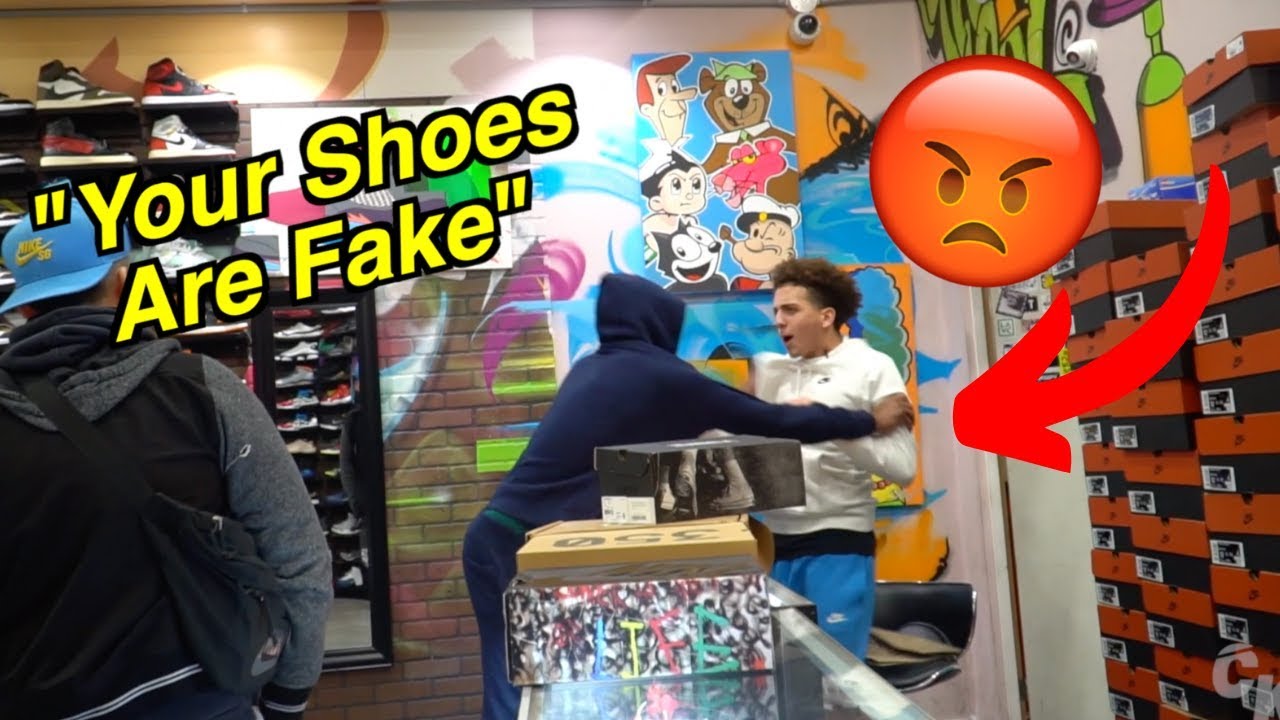 YOUR SHOES ARE FAKE PRANK GONE WRONG!!!!!(MUST SEE)