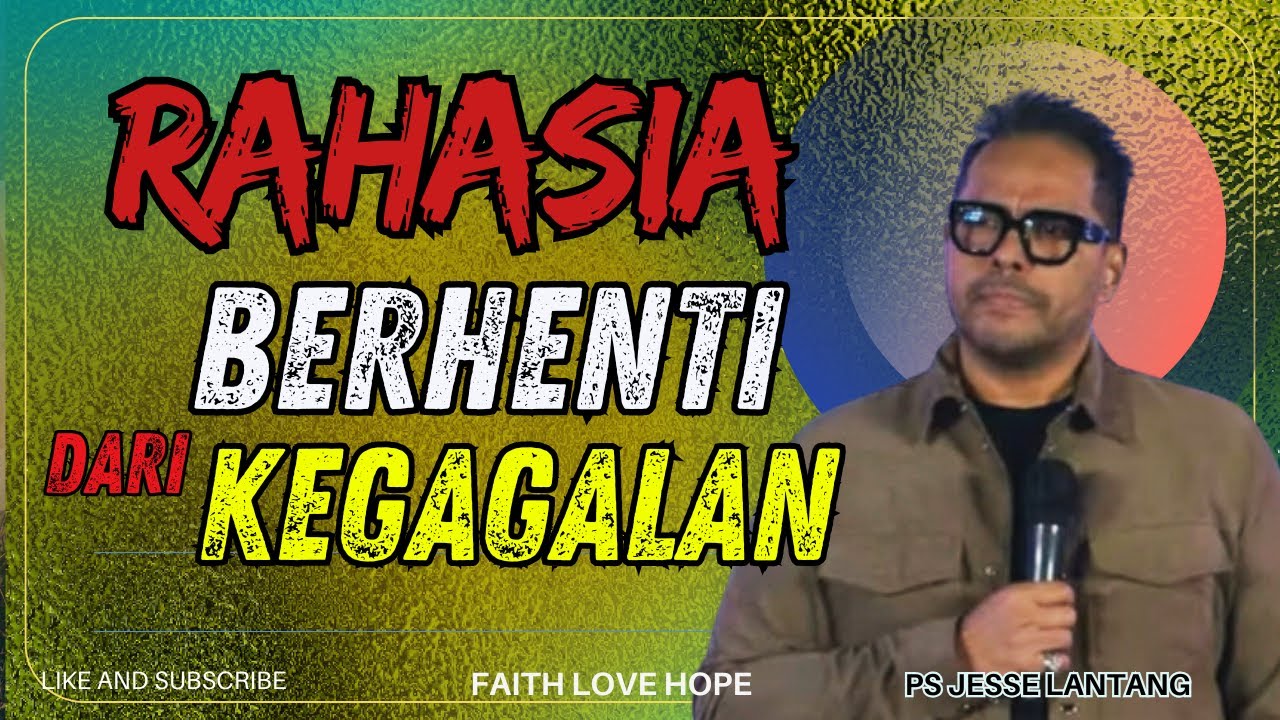 Alasan Anda Gagal Menjadi Manusia Baru: Cara Mematikan Siklus Masa Lalu | KHOTBAH PS JESSE LANTANG