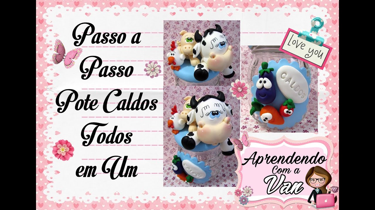 (DIY) POTE PARA CALDOS TODOS EM 1 em Biscuit MARATONA POTES #2