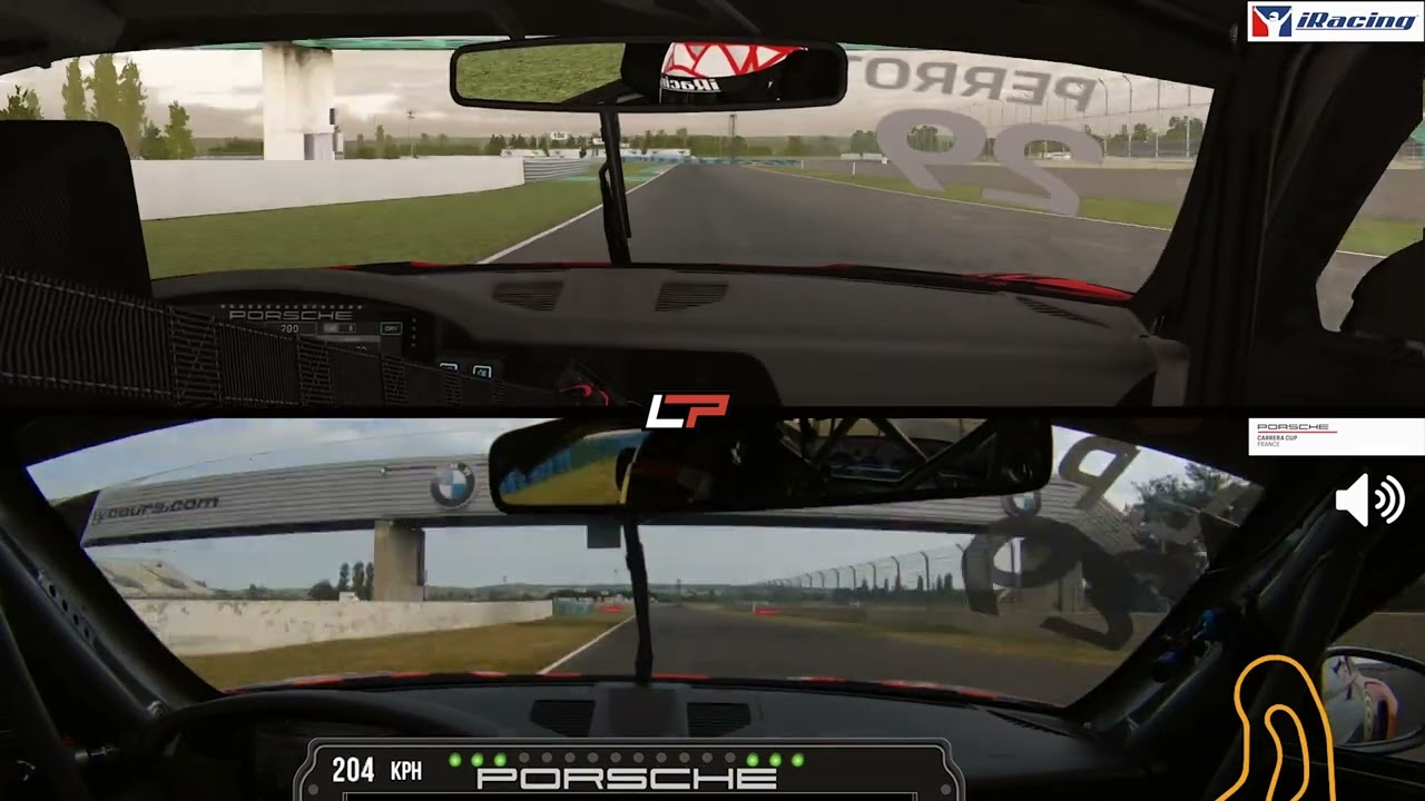 Porsche 992 GT3 CUP / Onboard IRL vs iRacing / Magny-cours