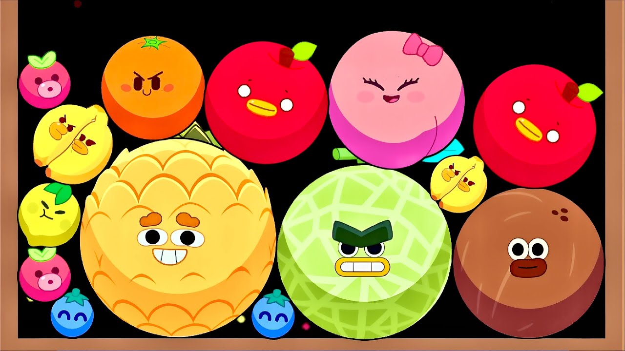 Watermelon Merge Fruit Clash - Satisfying ASMR Gameplay | ( Suika Game )