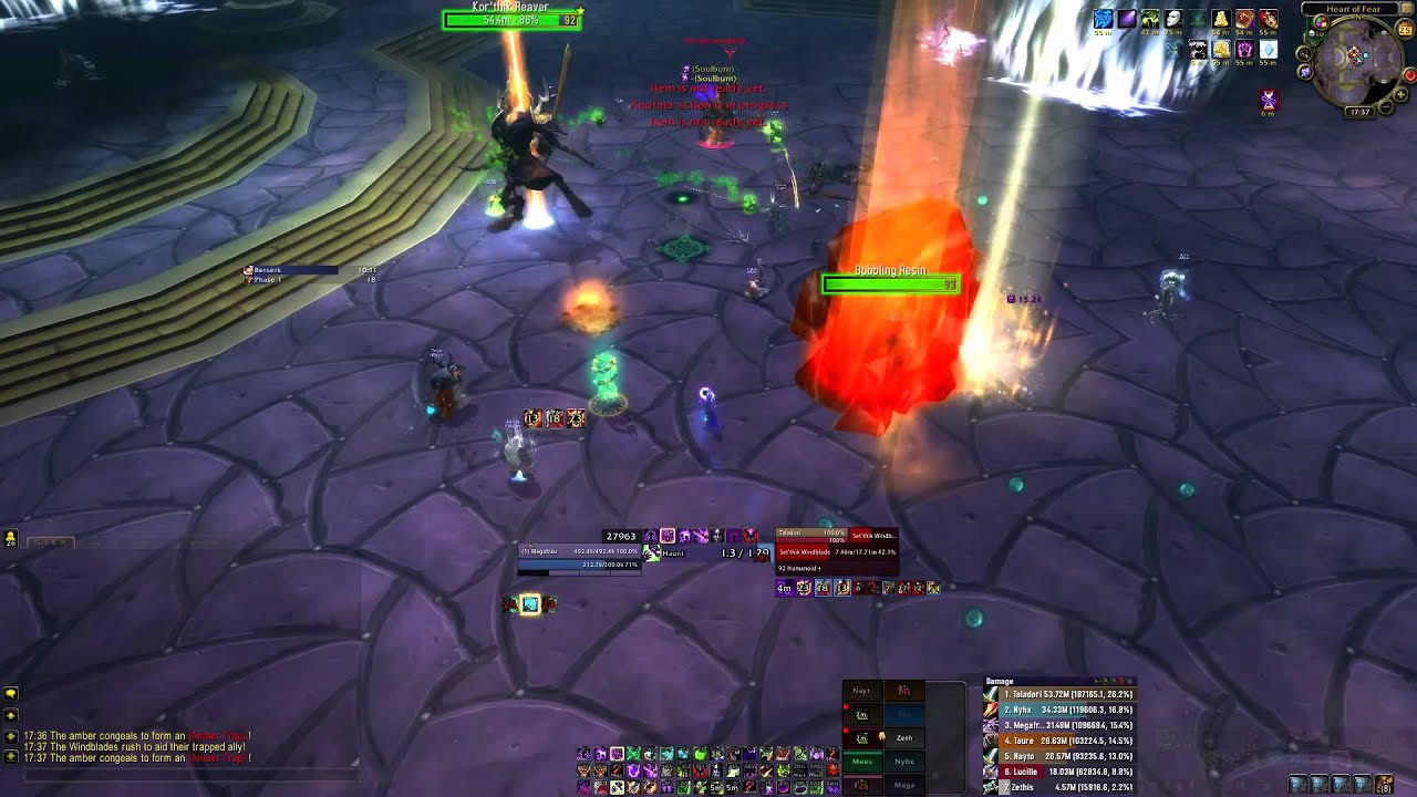 Heart of Fear: Grand Empress Shek'zeer 10M Heroic (Warlock PoV)