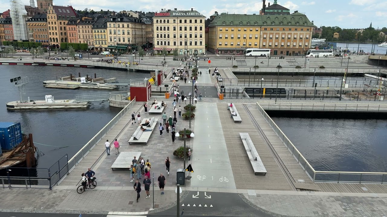 Stockholm, Sweden - seven minutes in Slussen.