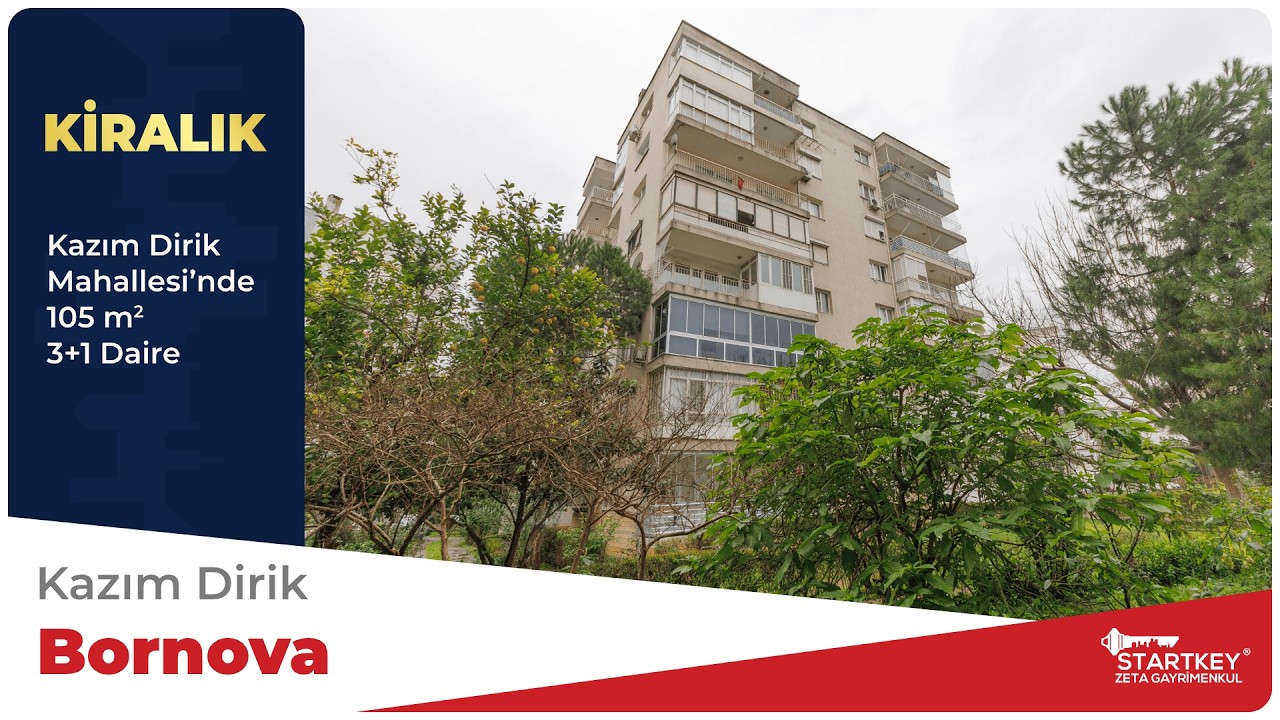 BORNOVA ÖZKANLAR'DA AVANTAJLI KONUMDA 3+1 KİRALIK DAİRE