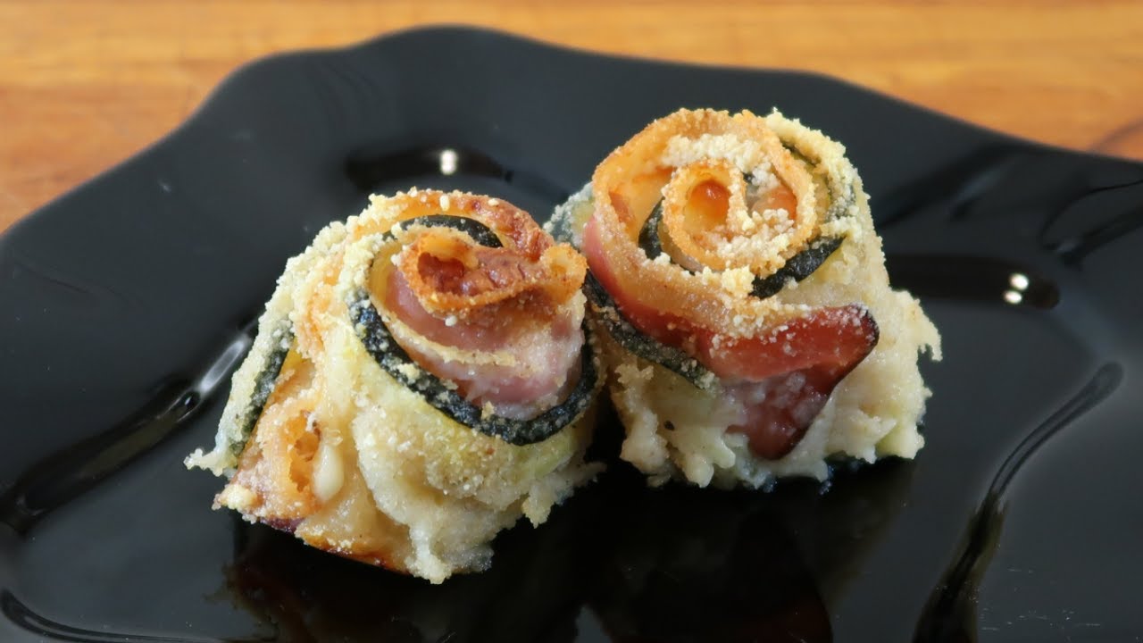 🥒✨ Delight Your Guests with Rolled Zucchini with Prosciutto! 🍖🧀